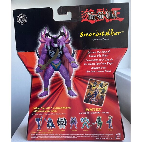 YuGiOh Swordstalker 6" Action Figure with Poster, RARE NIB 2002 Collectible - Picture 7 of 8